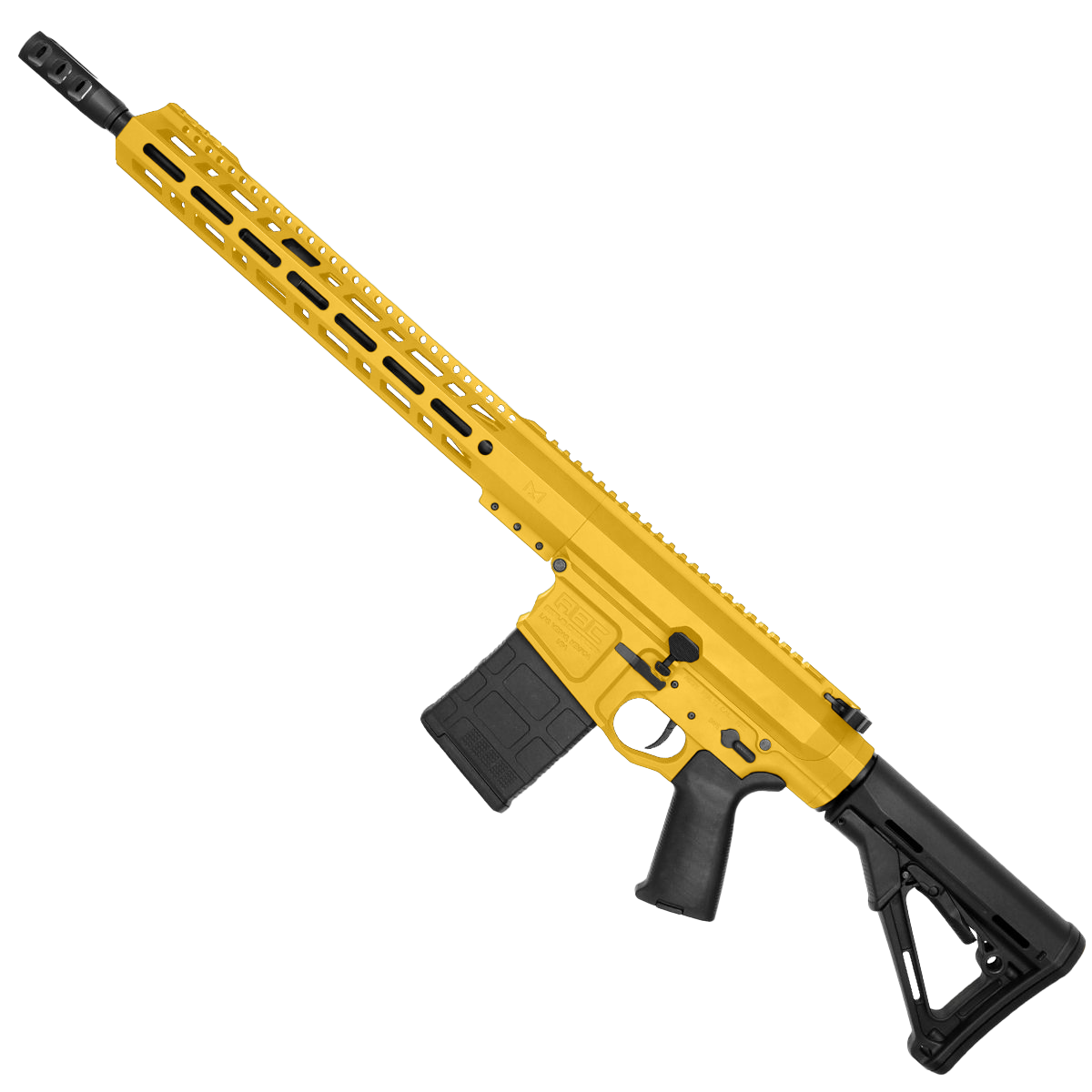 AR LR-308 Custom Semi Auto Rifle 16" Nitride Barrel M-LOK Handguard - Gold