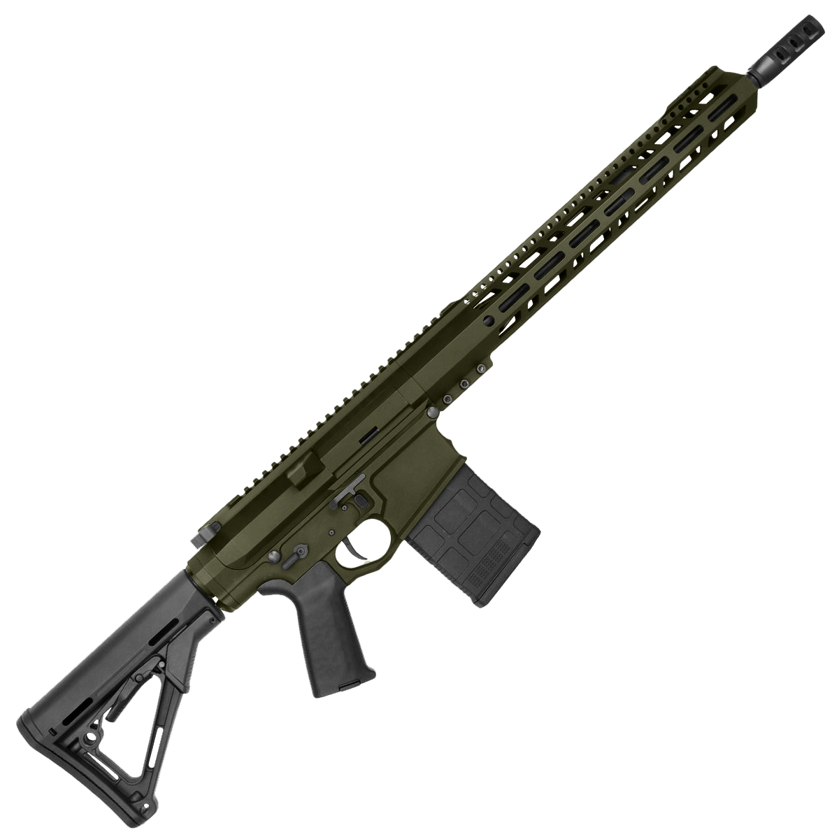 AR LR-308 Custom Semi Auto Rifle 16" Nitride Barrel M-LOK Handguard - Magpul ODG