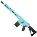 AR LR-308 Custom Semi Auto Rifle 16" Nitride Barrel M-LOK Handguard - Robins Egg Blue