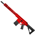 AR LR-308 Custom Semi Auto Rifle 16" Nitride Barrel M-LOK Handguard - Red