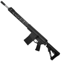 AR LR-308 Custom Semi Auto Rifle 18" Stainless Barrel M-LOK Handguard Adjustable Stock - Black