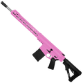 AR LR-308 Custom Semi Auto Rifle 18" Stainless Barrel M-LOK Handguard Adjustable Stock - Sig Pink