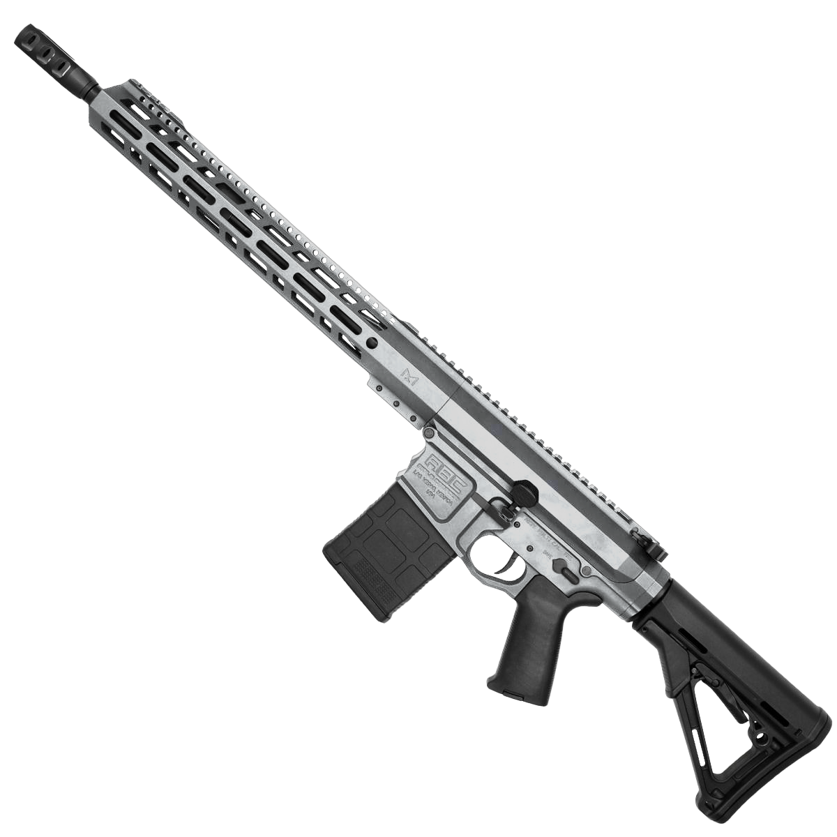 AR LR-308 Custom Semi Auto Rifle 16" Nitride Barrel M-LOK Handguard - Tungsten Gray
