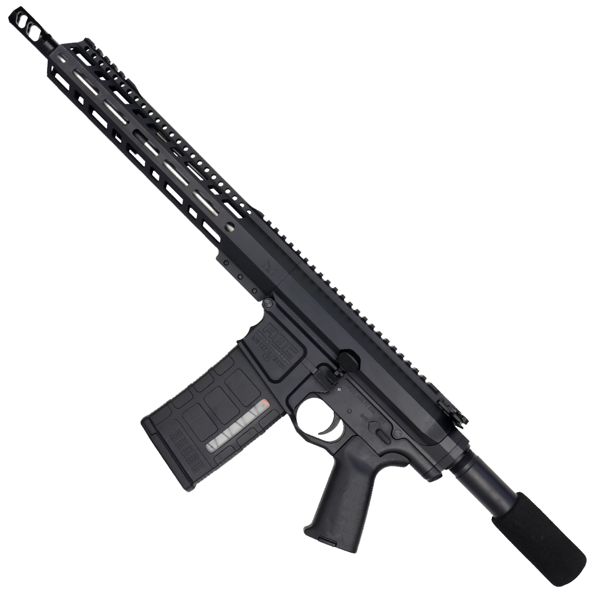 AR LR-308 Custom Semi Auto Pistol 12" Stainless Steel Barrel 12" MLOK Handguard - Black