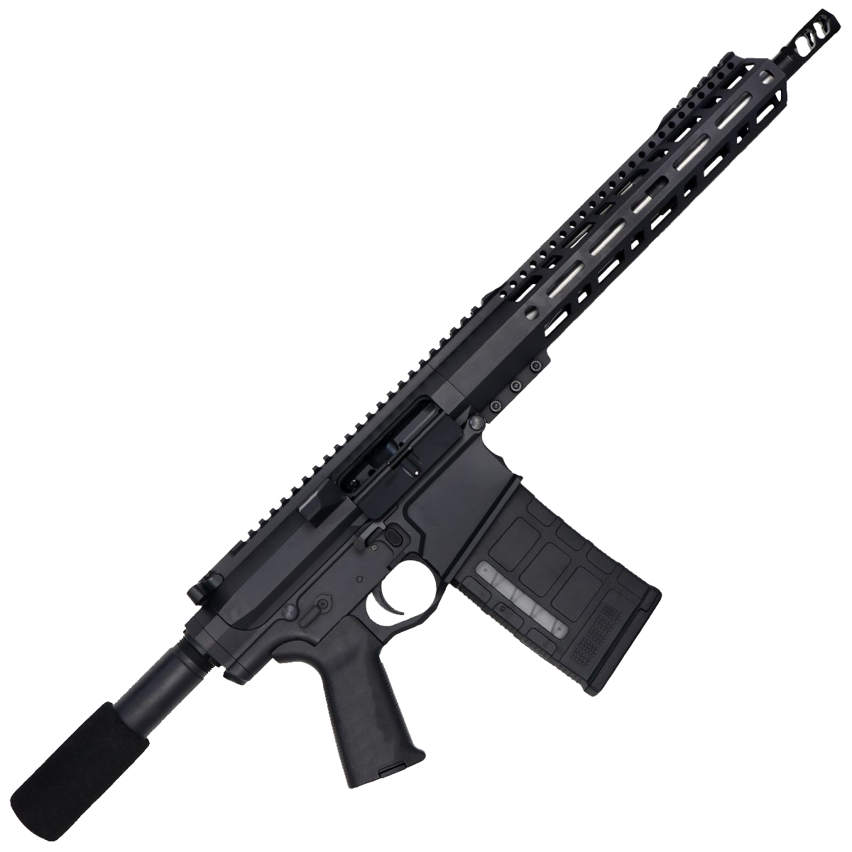 AR LR-308 Custom Semi Auto Pistol 12" Stainless Steel Barrel 12" MLOK Handguard - Black