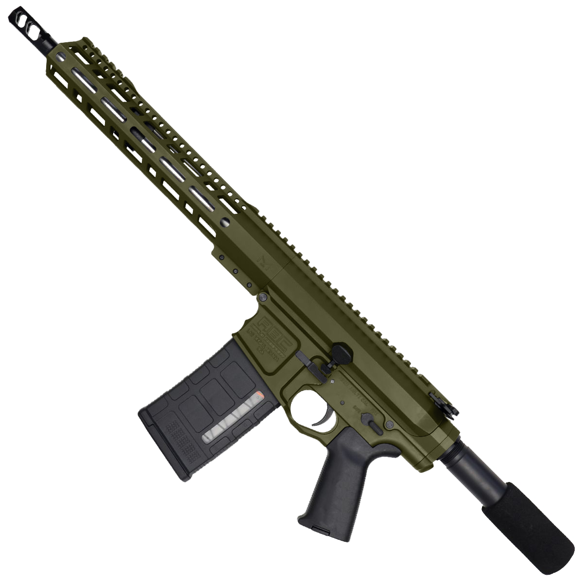 AR LR-308 Custom Semi Auto Pistol 12" Stainless Steel Barrel 12" MLOK Handguard - Magpul ODG