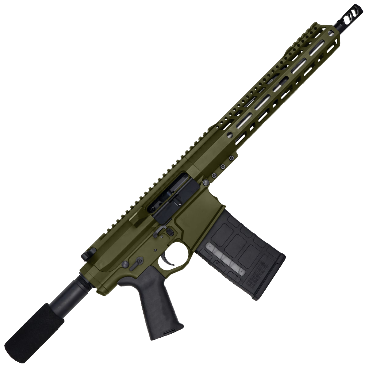 AR LR-308 Custom Semi Auto Pistol 12" Stainless Steel Barrel 12" MLOK Handguard - Magpul ODG
