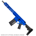 AR LR-308 Custom Semi Auto Pistol 12" Stainless Steel Barrel 12" MLOK Handguard - Flame Blue
