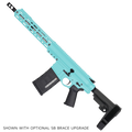 AR LR-308 Custom Semi Auto Pistol 12" Stainless Steel Barrel 12" MLOK Handguard - Robins Egg Blue