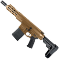 AR LR-308 Custom Semi Auto Micro Pistol 7.75" Barrel MLOK 7" Handguard - Burnt Bronze
