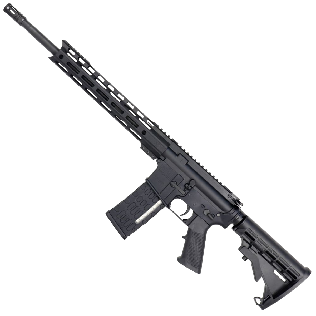 AR-15 Semi Auto .223/5.56 NATO Rifle 16" 1:8 Barrel M4 Stock 12" Custom Hybrid Slim MLOK