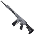 AR-15 Semi Auto .223/5.56 NATO Rifle 16" Barrel M4 Stock 12" Custom Hybrid Slim MLOK-Sniper Grey