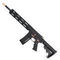 AR-15 Two-Tone Semi Auto .223/5.56 NATO Rifle 16" Barrel M4 Stock 12" Quad Rail Handguard - Black and Rose Gold