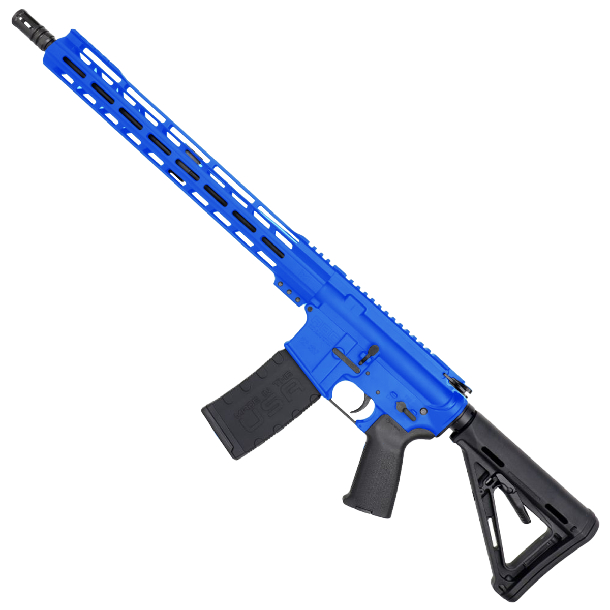 AR-15 5.56 NATO Rifle 16" Barrel 15" Hybrid MLOK Handguard MOE - Flame Blue