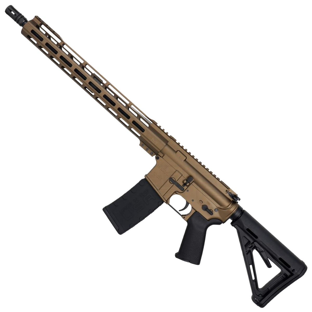 AR-15 5.56 NATO Rifle 16" 1:8 Nitride Barrel 15" Hybrid MLOK Handguard MOE-Bronze