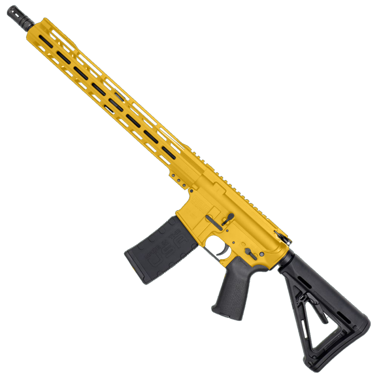 AR-15 5.56 NATO Rifle 16" 1:8 Nitride Barrel 15" Hybrid MLOK Handguard MOE - Gold