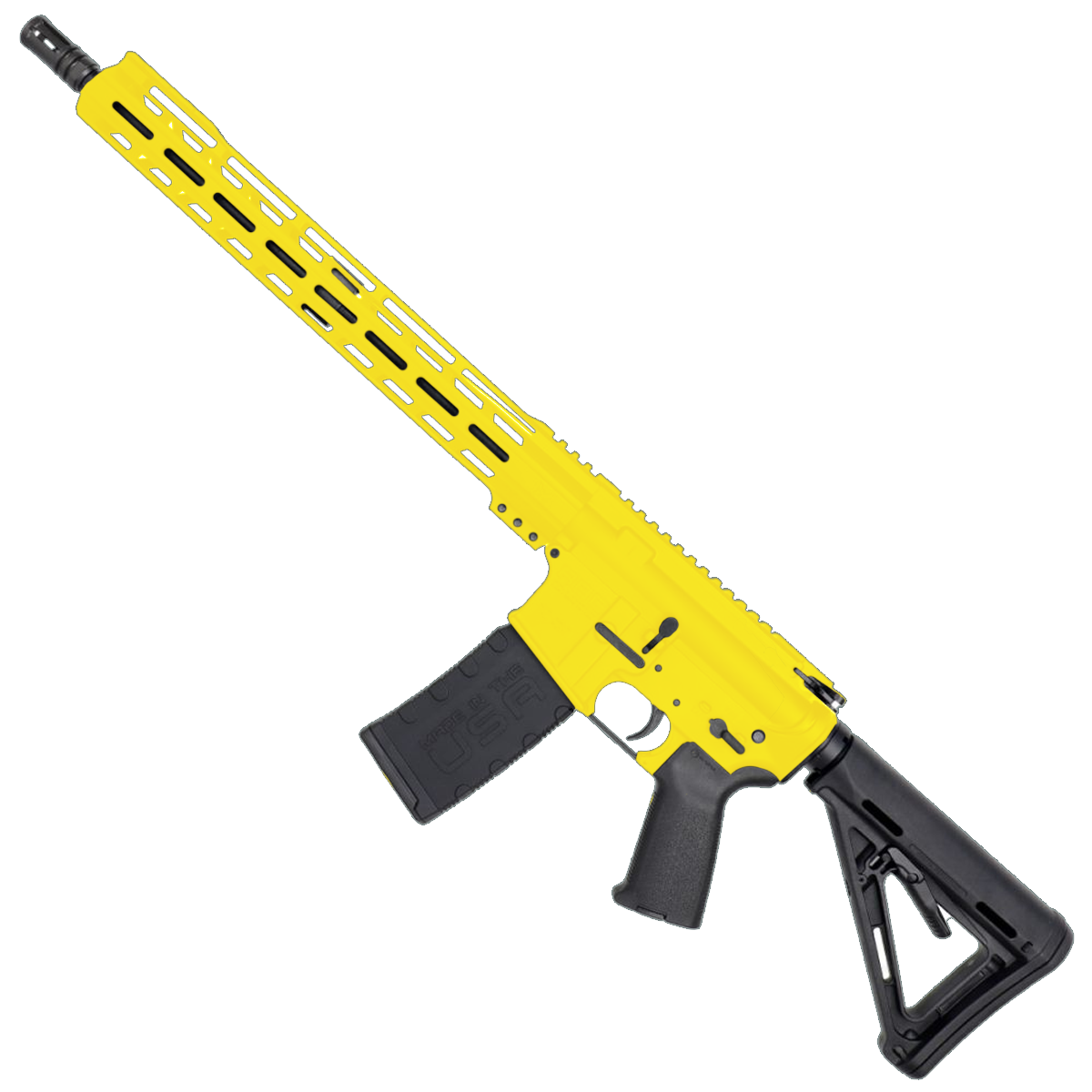 AR-15 5.56 NATO Rifle 16" 1:8 Nitride Barrel 15" Hybrid MLOK Handguard MOE - Lemon Zest