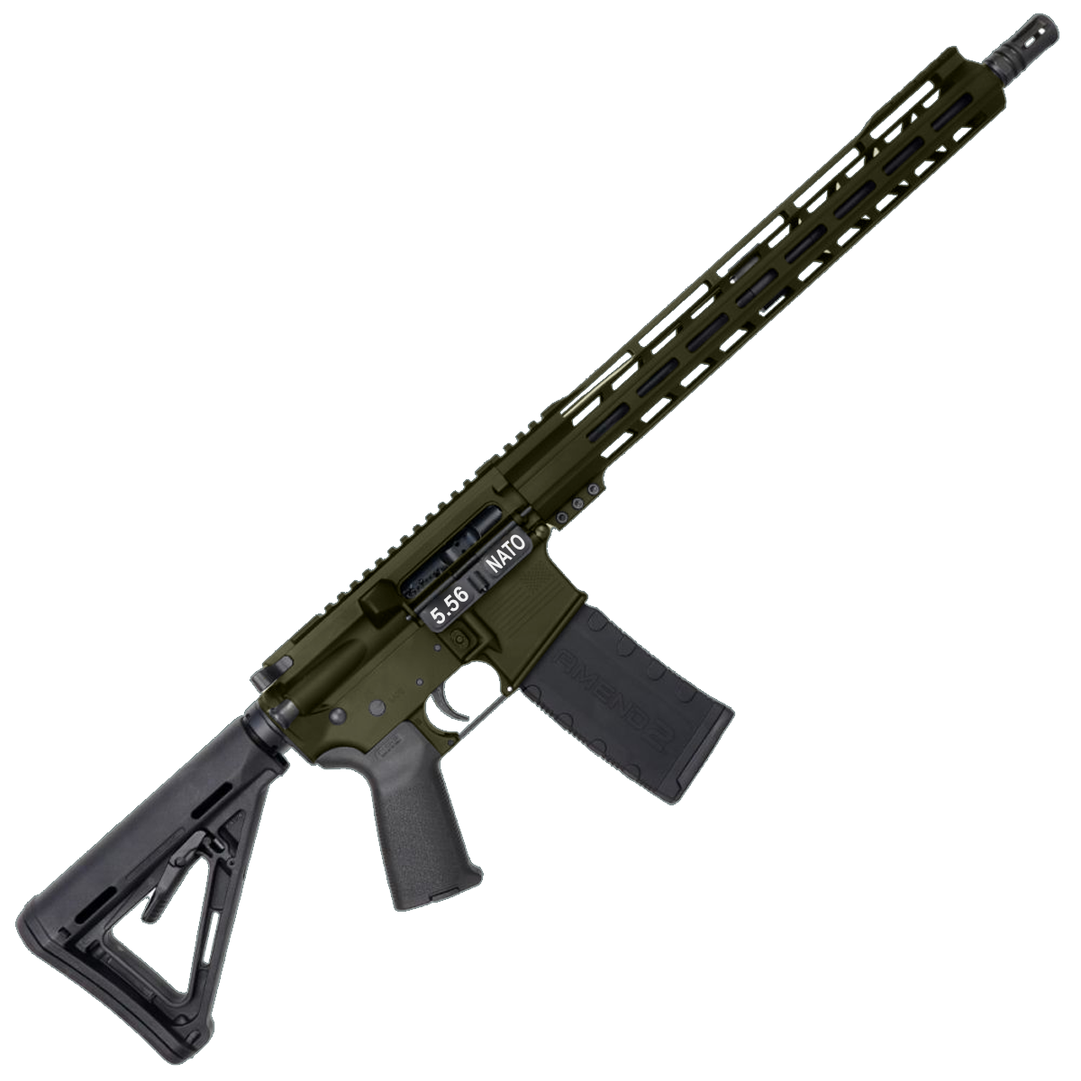 AR-15 5.56 NATO Rifle 16" Barrel 15" Hybrid MLOK Handguard MOE - Magpul ODG