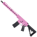 AR-15 .300 AAC Blackout Rifle 16" 1:8 Nitride Barrel 15" Hybrid MLOK Handguard MOE - Sig Pink
