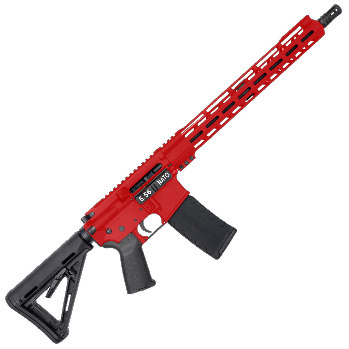 AR-15 5.56 NATO Rifle 16" Barrel 15" Hybrid MLOK Handguard MOE-RED