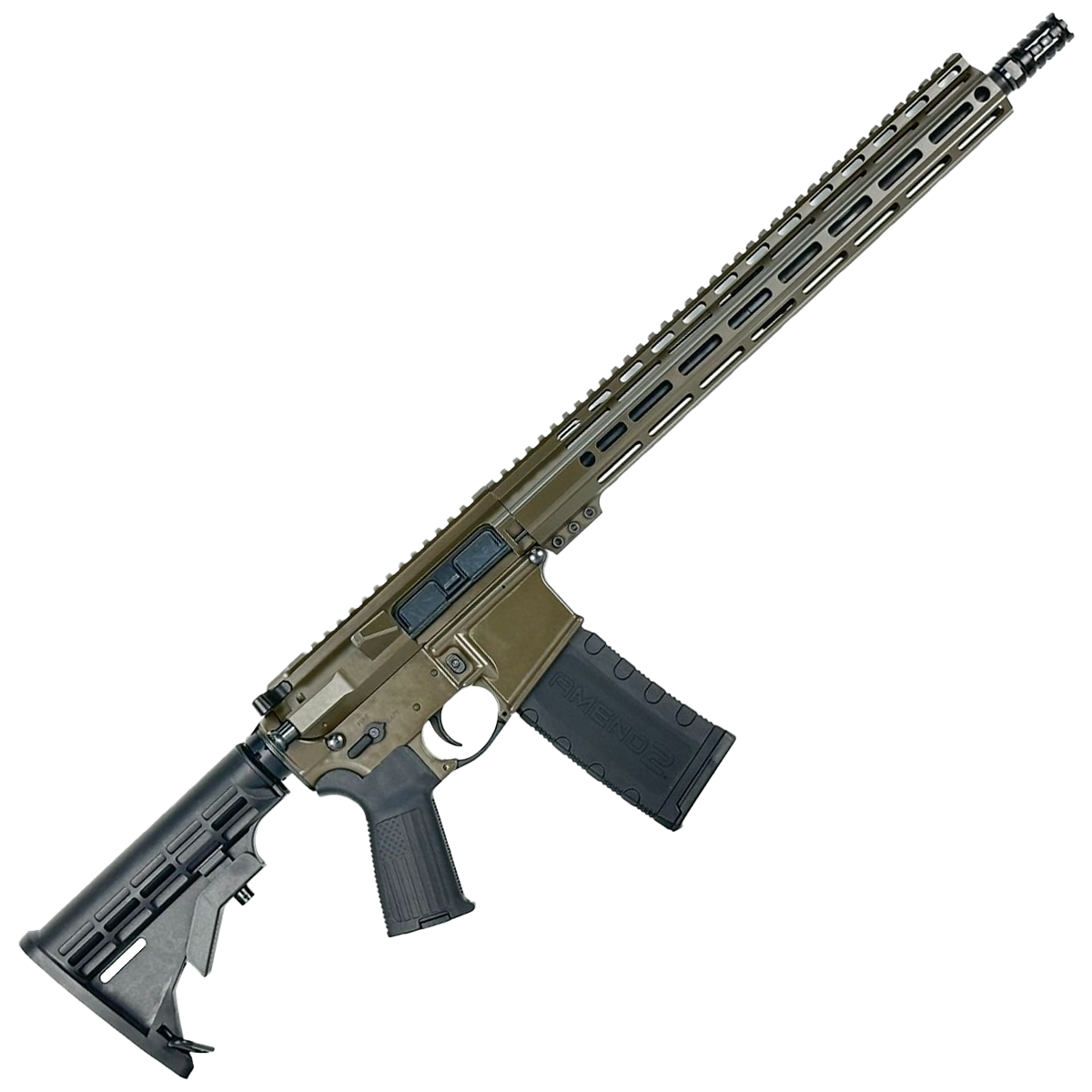AR-15 5.56 NATO Rifle 16" Barrel 15" MLOK Handguard M4 Stock - Magpul ODG