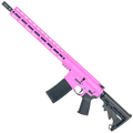 AR-15 5.56 NATO Rifle 16" Barrel 15" MLOK Handguard M4 Stock - Sig Pink