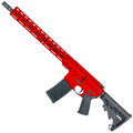 AR-15 5.56 NATO Rifle 16" Barrel 15" MLOK Handguard M4 Stock - Red
