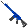 AR-15 Semi Auto 5.56 NATO Rifle 16" Barrel 12" Slim MLOK Handguard - Flame Blue