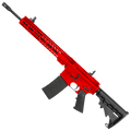 AR-15 Semi Auto 5.56 NATO Rifle 16" Barrel 12" Slim MLOK Handguard - Red