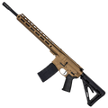 AR-15 Semi Auto .300 AAC Blackout Rifle 16" Barrel Slick Side Billet Upper / Lower 13" Custom M-LOK Handguard - Burnt Bronze