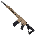 AR-15 Semi Auto .300 AAC Blackout Rifle 16" Barrel Slick Side Billet Upper / Lower 13" Custom M-LOK Handguard - FDE