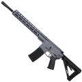 AR-15 Semi Auto .300 AAC Blackout Rifle 16" Barrel Slick Side Billet Upper / Lower 13" Custom M-LOK Handguard - Sniper Grey
