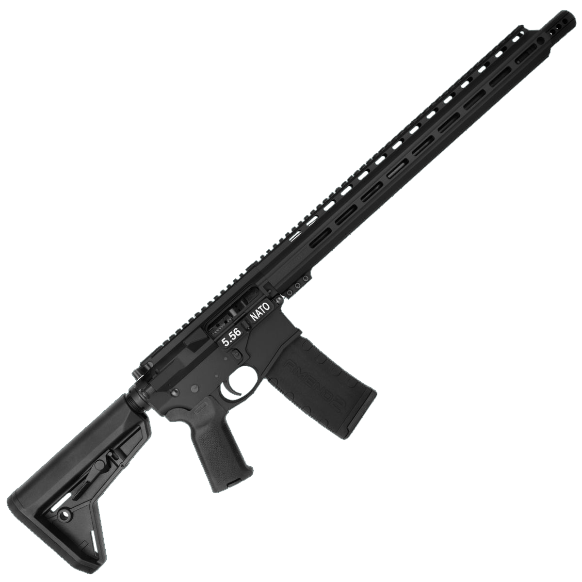 AR-15 Semi Auto 5.56 NATO Rifle 16" Barrel Billet Upper / Lower 17" M-LOK Handguard - Black