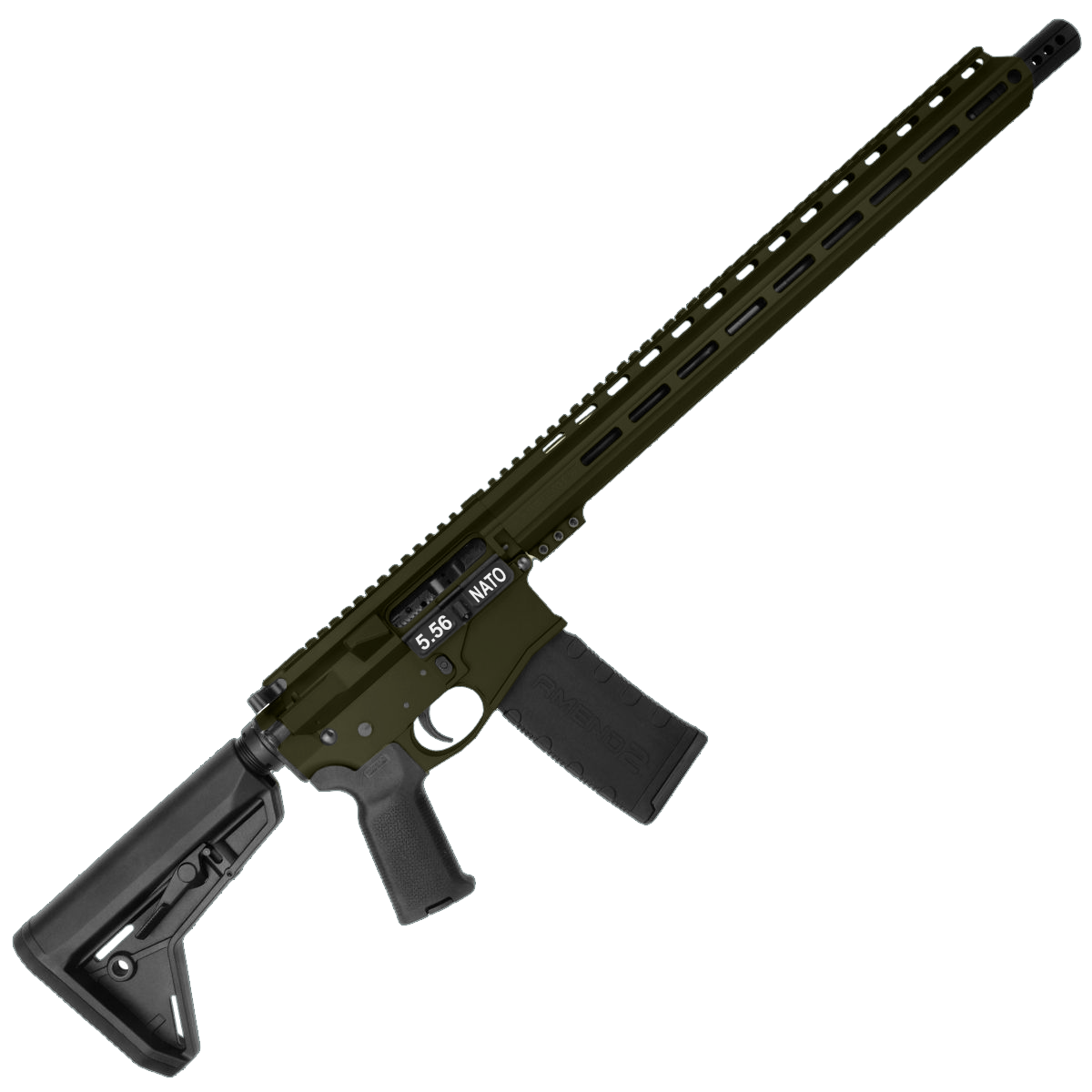 AR-15 Semi Auto 5.56 NATO Rifle 16" Barrel Billet Upper / Lower 17" M-LOK Handguard - Magpul ODG