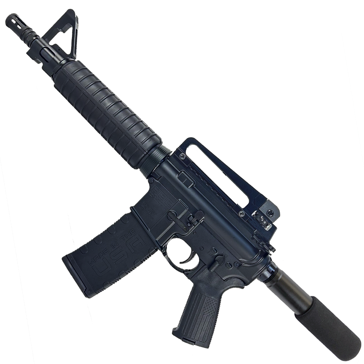 AR-15 A2 Style Semi Auto 5.56 NATO Pistol 10" Barrel w/ Custom FSB
