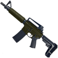AR-15 A2 Style Semi Auto 5.56 NATO Pistol 10" Barrel w/ Custom FSB - Magpul ODG