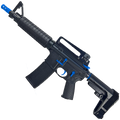 AR-15 Two-Tone A2 Style Semi Auto 5.56 NATO Pistol 10" Barrel w/ Custom FSB - Black and Flame Blue