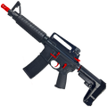 AR-15 Two-Tone A2 Style Semi Auto 5.56 NATO Pistol 10" Barrel w/ Custom FSB - Black and Red