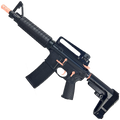 AR-15 Two-Tone A2 Style Semi Auto 5.56 NATO Pistol 10" Barrel w/ Custom FSB - Black and Rose Gold