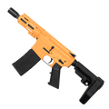 AR15 Micro .223/5.56 Pistol 5" Barrel 4" M-Lok Handguard - Tequila Sunrise Orange