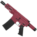 AR15 Micro .223/5.56 Pistol 5" Barrel 4" M-Lok Handguard w/ Micro Buffer Tube - Cranberry Frost