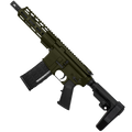 AR-15 Semi Auto .223 5.56 Pistol 7.5" Barrel 7" Custom D-Cut Front MLOK Handguard - Magpul ODG