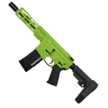 AR-15 .223/5.56 Pistol Top Cut Custom MLOK 7" Handguard- Zombie Green