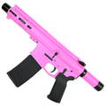 AR15 .223/556 "MINI MICRO" Custom Billet Pistol w/ 5" Barrel - Sig Pink