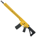 AR-15 .223 WYLDE Semi Auto .223/5.56 Rifle 18" Stainless Barrel 17" Custom MLOK Rail - Gold