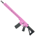 AR-15 .223 WYLDE Semi Auto .223/5.56 Rifle 18" Stainless Barrel 17" Custom MLOK Rail - Sig Pink