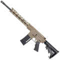 AR-15 Semi Auto .300 AAC Blackout Rifle 16" Nitride 1:8 Barrel M4 Stock 12" Custom Hybrid Slim MLOK - Flat Dark Earth