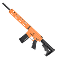 AR-15 Semi Auto .300 AAC Blackout Rifle 16" Barrel M4 Stock 12" Quad Rail Handguard - Tequila Sunrise Orange