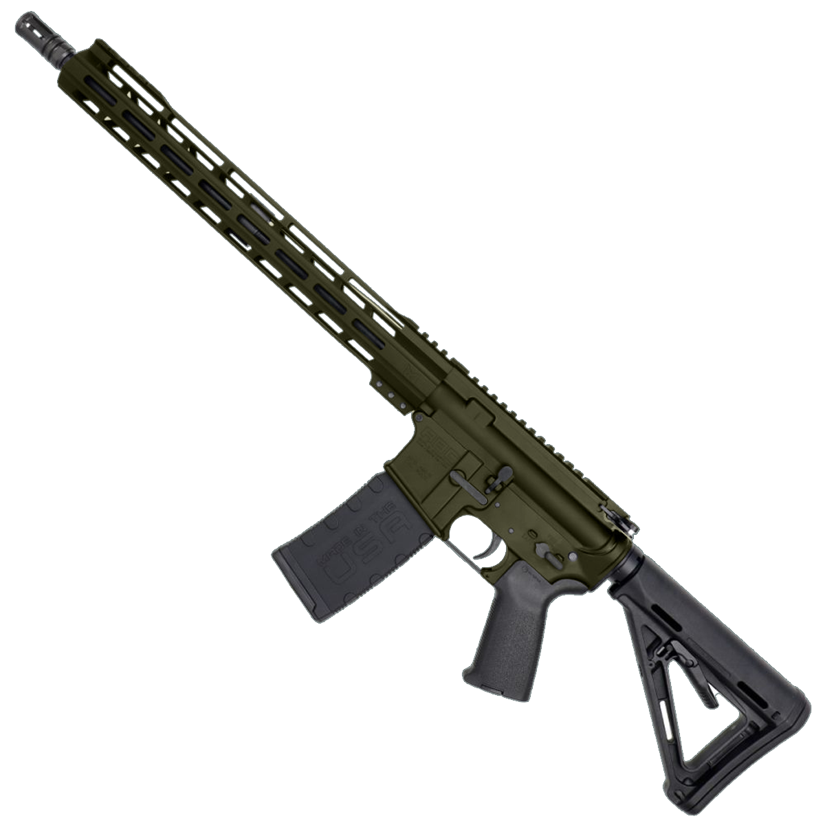 AR-15 .300 AAC Blackout Rifle 16" 1:8 Nitride Barrel 15" Hybrid MLOK Handguard MOE - Magpul ODG