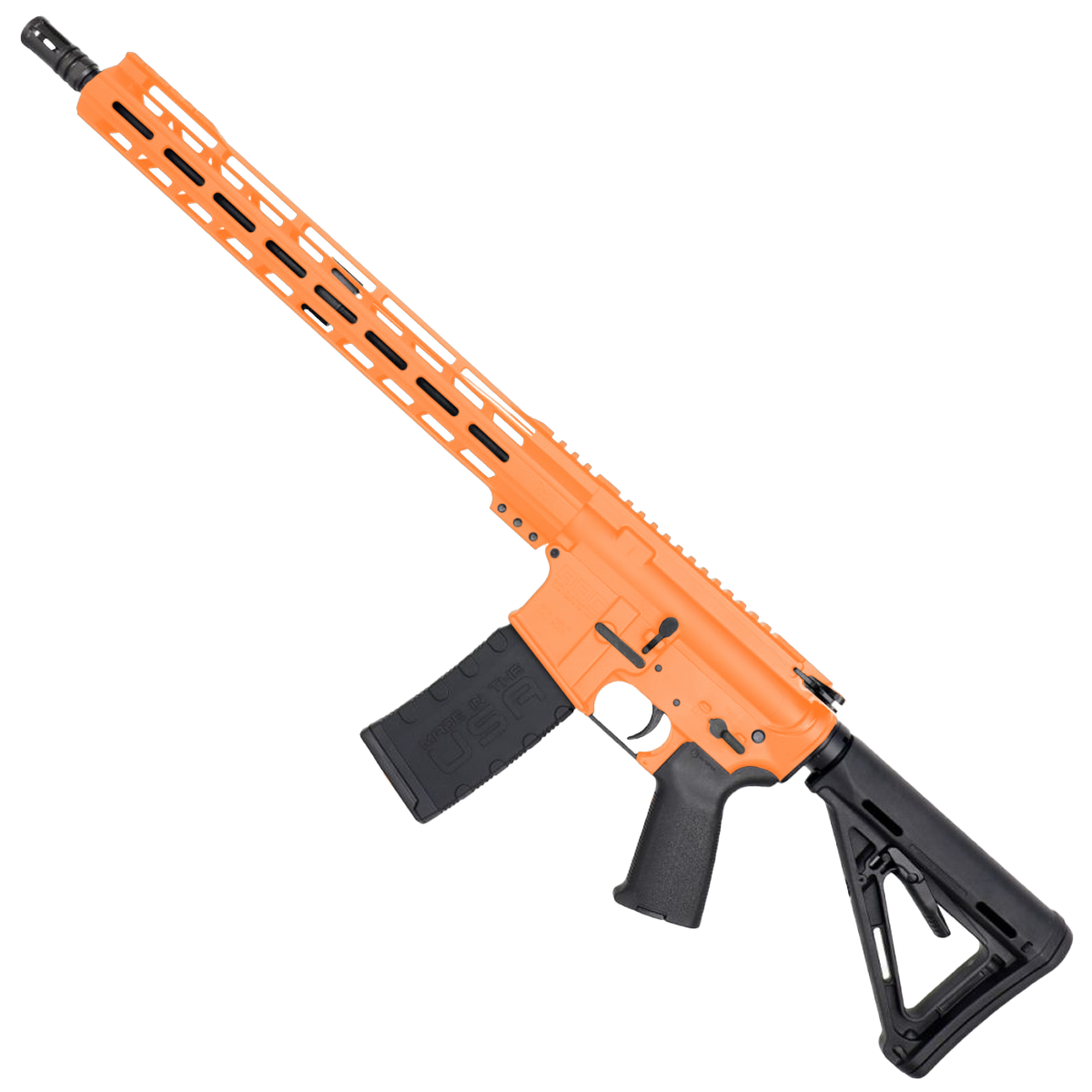 AR-15 .300 AAC Blackout Rifle 16" 1:8 Nitride Barrel 15" Hybrid MLOK Handguard MOE- Tequila Sunrise Orange